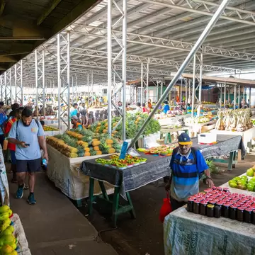 Fruit and vegetable market downtown suva, Fiji