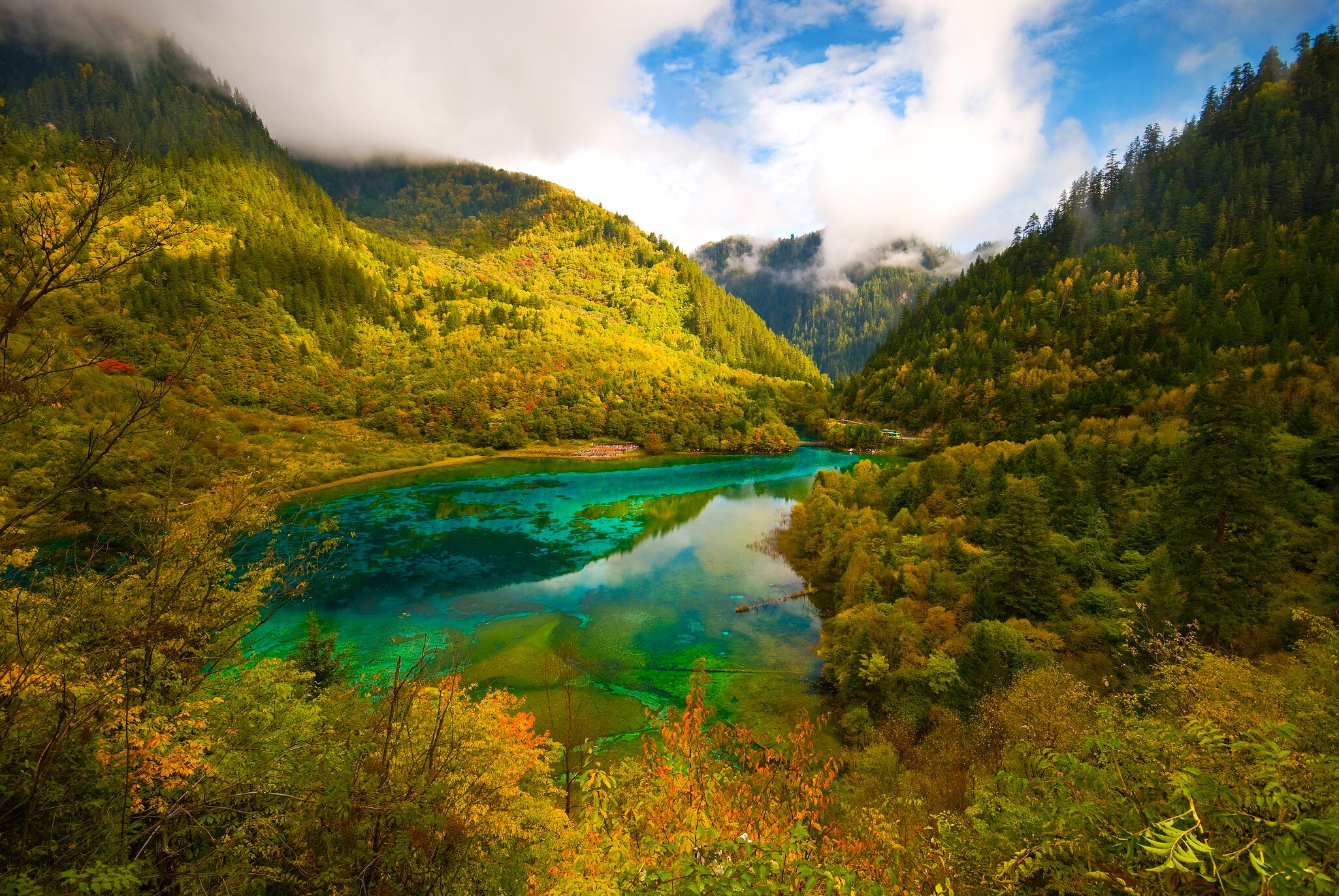 Jiuzhai Valley, Five Flower Lake