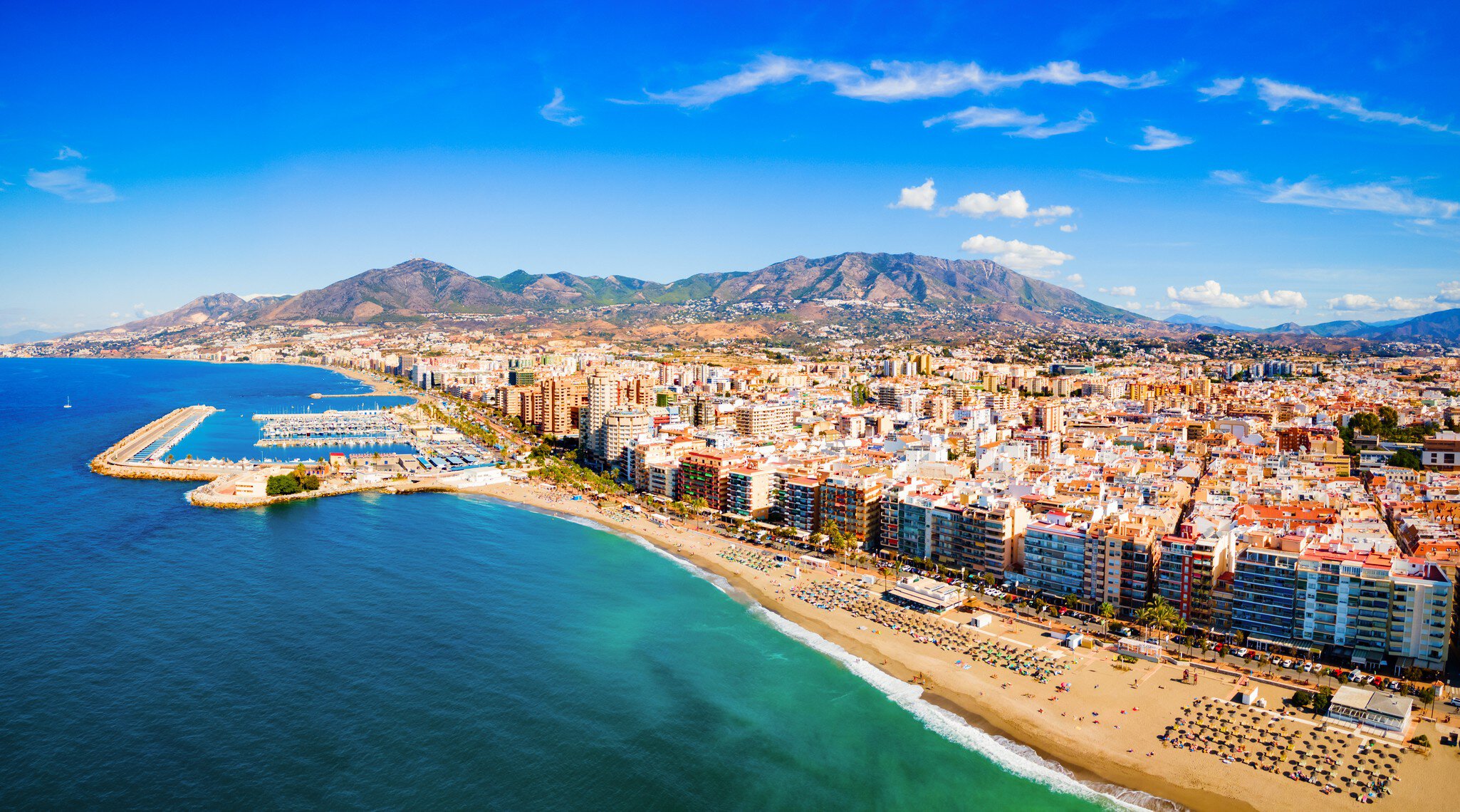 Fuengirola city beach and marina aerial panoramic view. Fuengirola is a city on the Costa del Sol in the province of Malaga in the Andalusia, Spain.
1686289460
aerial, puerto, malaga
CLEARED FOR DIGITAL USE ONLY -