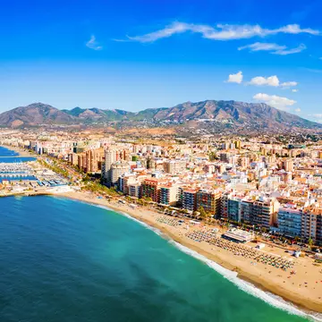 Fuengirola city beach and marina aerial panoramic view. Fuengirola is a city on the Costa del Sol in the province of Malaga in the Andalusia, Spain.
1686289460
aerial, puerto, malaga
CLEARED FOR DIGITAL USE ONLY -