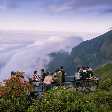 Watching the mists on Doi Inthanon mountain near Chiang Mai, Thailand. 