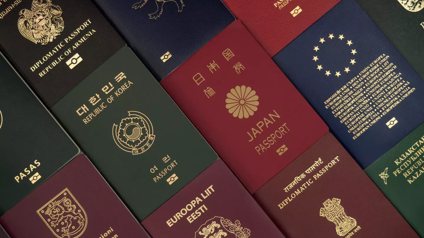 Although shades vary, passports can only be found in four colours. Sergey Shik / Shutterstock