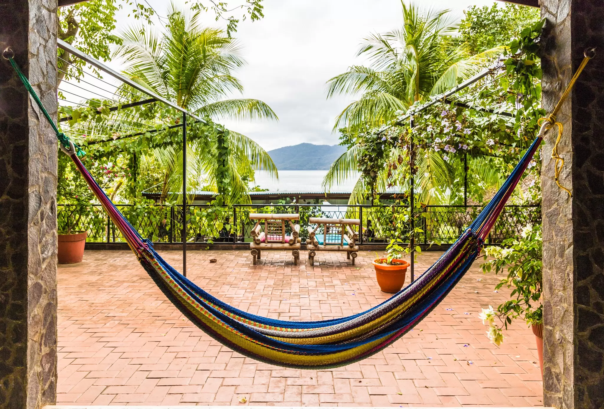 The view from a bar on Lake Apoyo. Chrispictures/Shutterstock