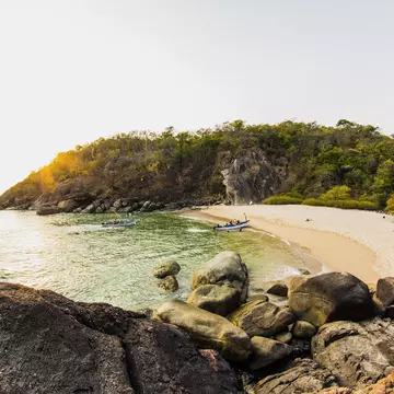 It might have a faraway feel, but Butterfly Island is actually part of the Indian mainland. Puneet Vikram Singh / Getty Images