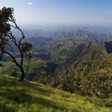 Evening view from the cimien plateau