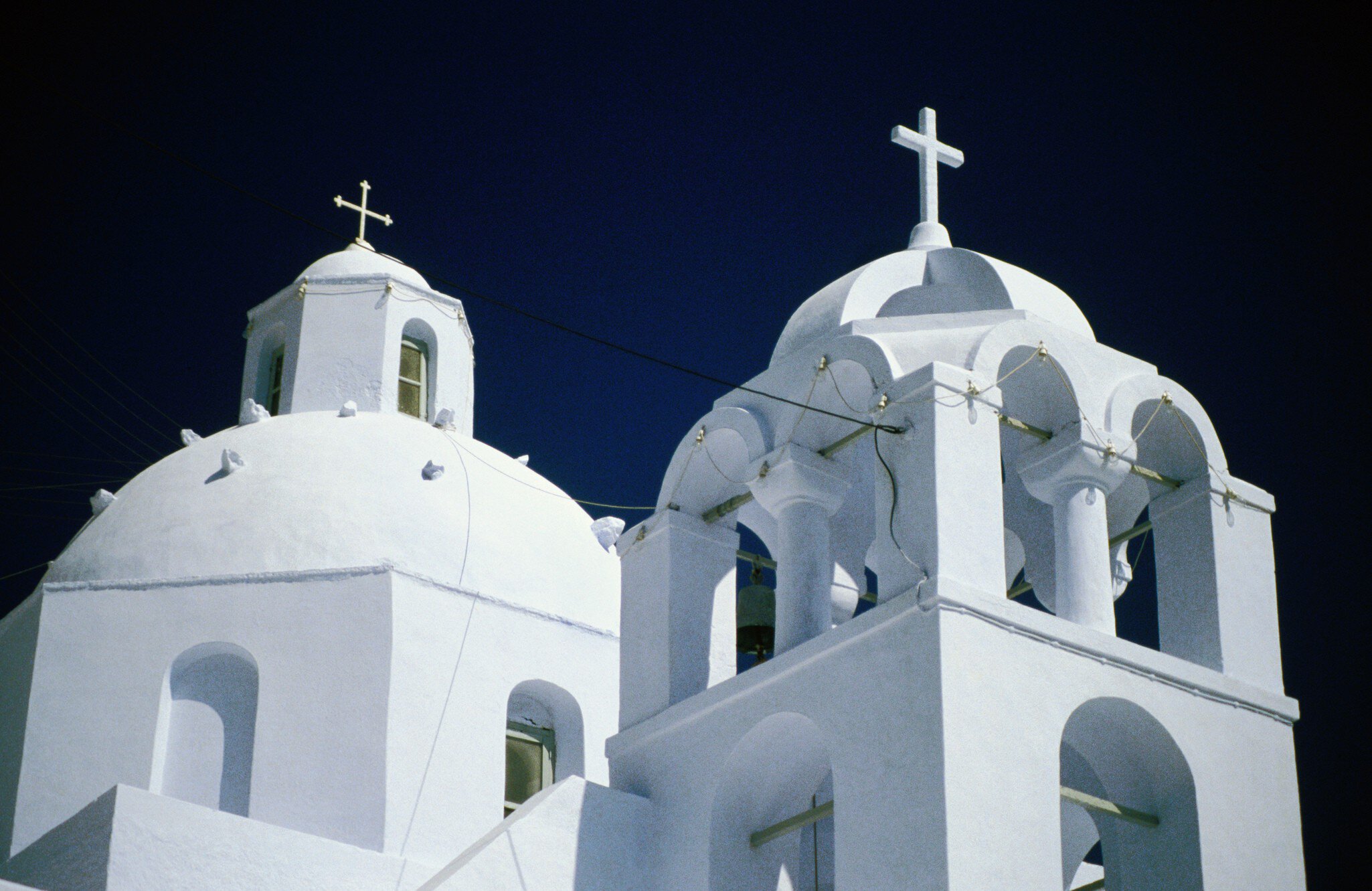 Domes of Phira. Thira.
