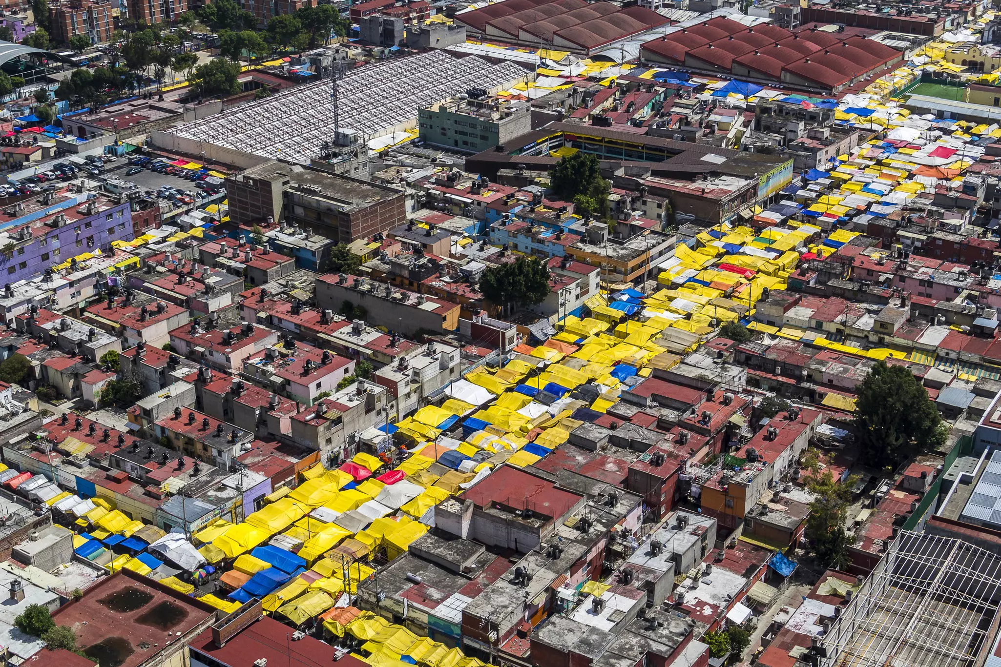 Throughout Mexico City, temporary tianguis markets take over city streets on a designated days of the week. Ulrike Stein/Shutterstock