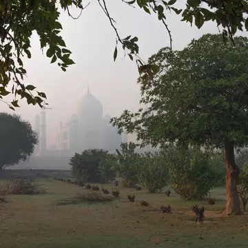 Taj Mahal viewed from Methab Bagh