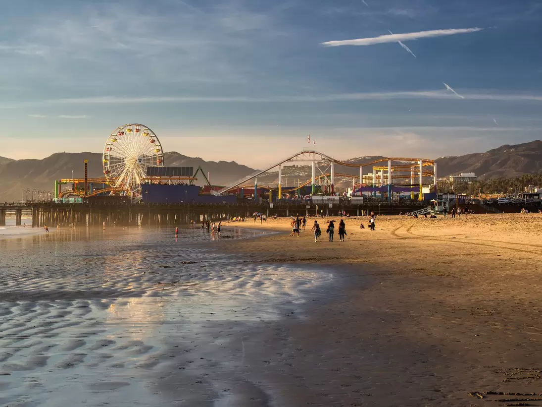 Santa Monica beach, Los Angeles, California, USA