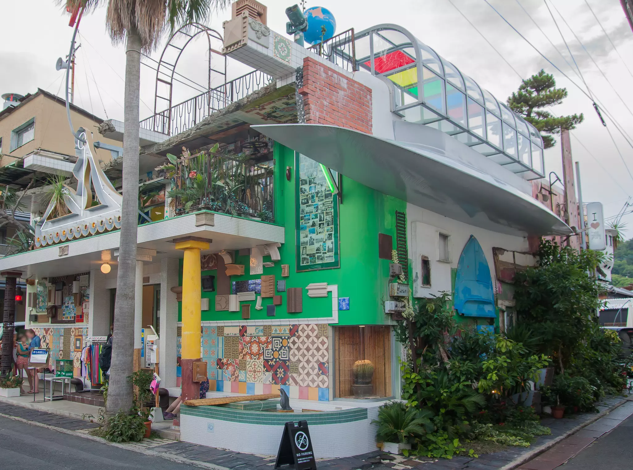 The ornately decorated bathhouse on Naoshima Island