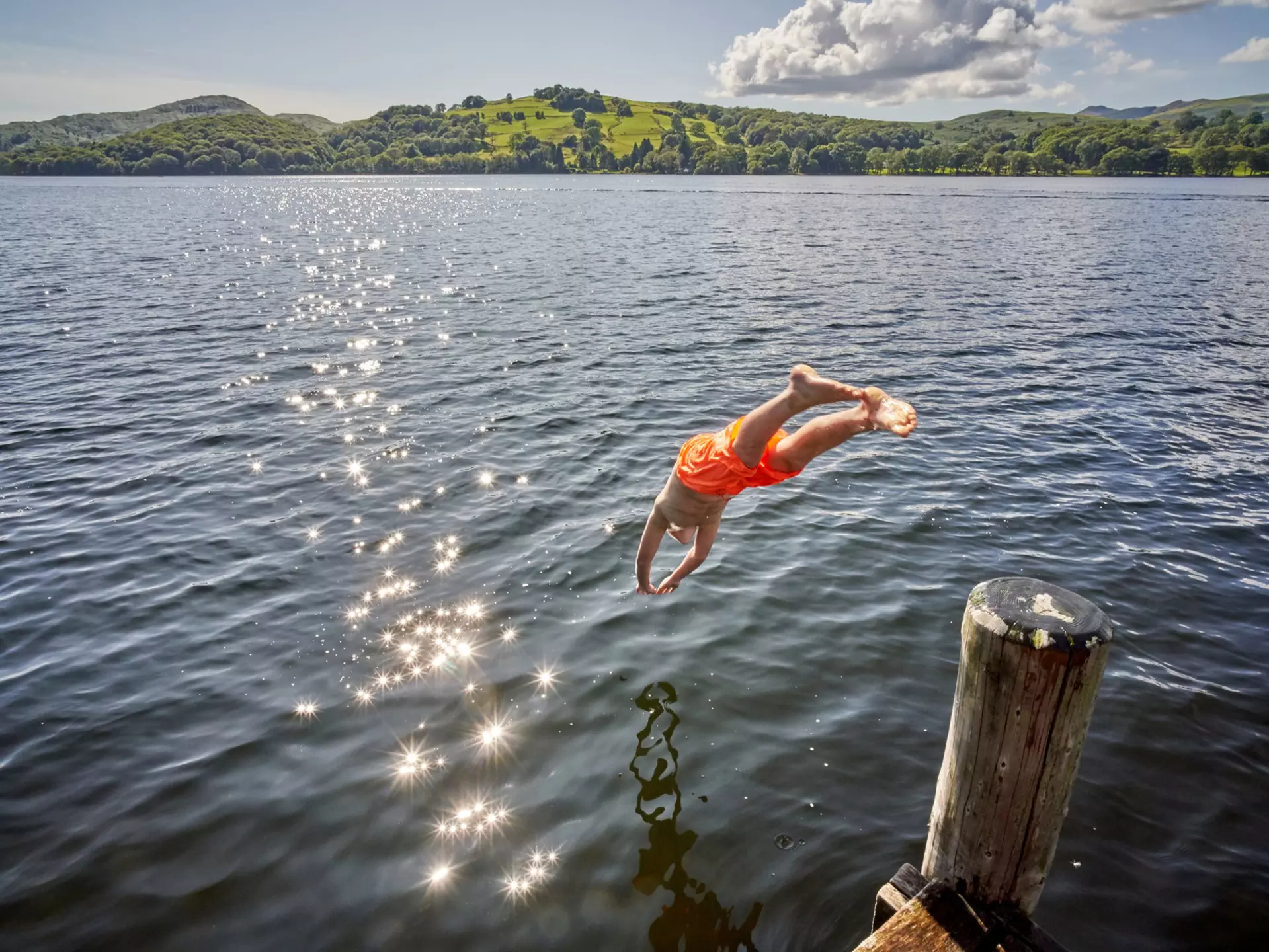 Take a summer dip in the Lake District, Cumbria. blue sky in my pocket/Getty Images