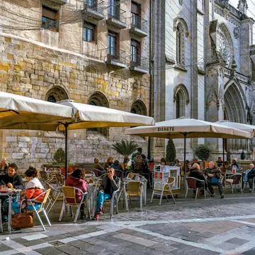 Bilboko Donejakue Katedrala a gothic cathedral in the Old Town of Bilbao, Spain