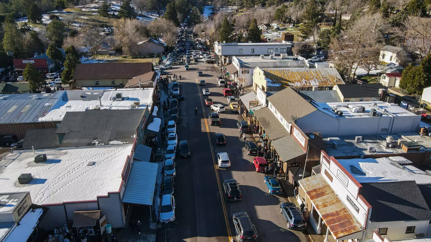 The historic downtown area of Julian in California