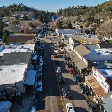 The historic downtown area of Julian in California
