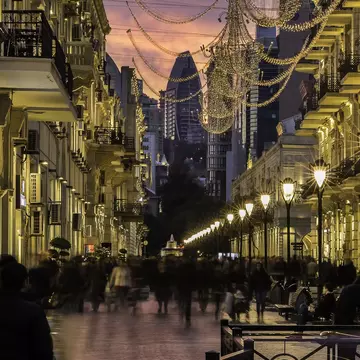 The central street in Baku