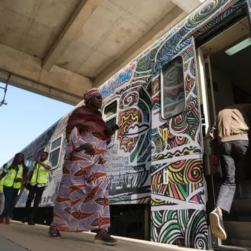 Nigeria has a number of new railway lines and trains © KOLA SULAIMON / AFP via Getty Images