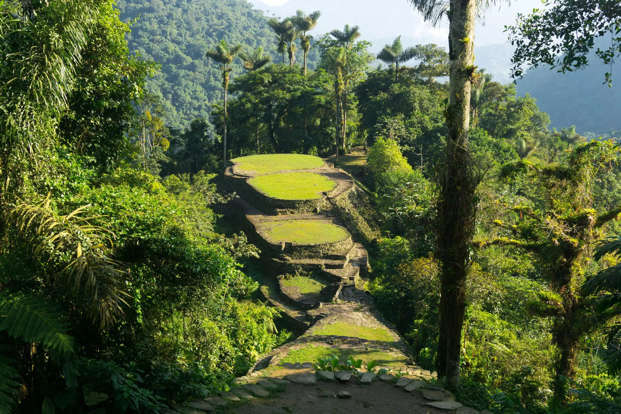 The 'Lost City' or Ciudad Perdida reached only after an arduous hike through the jungle. Scott Biales / Getty Images