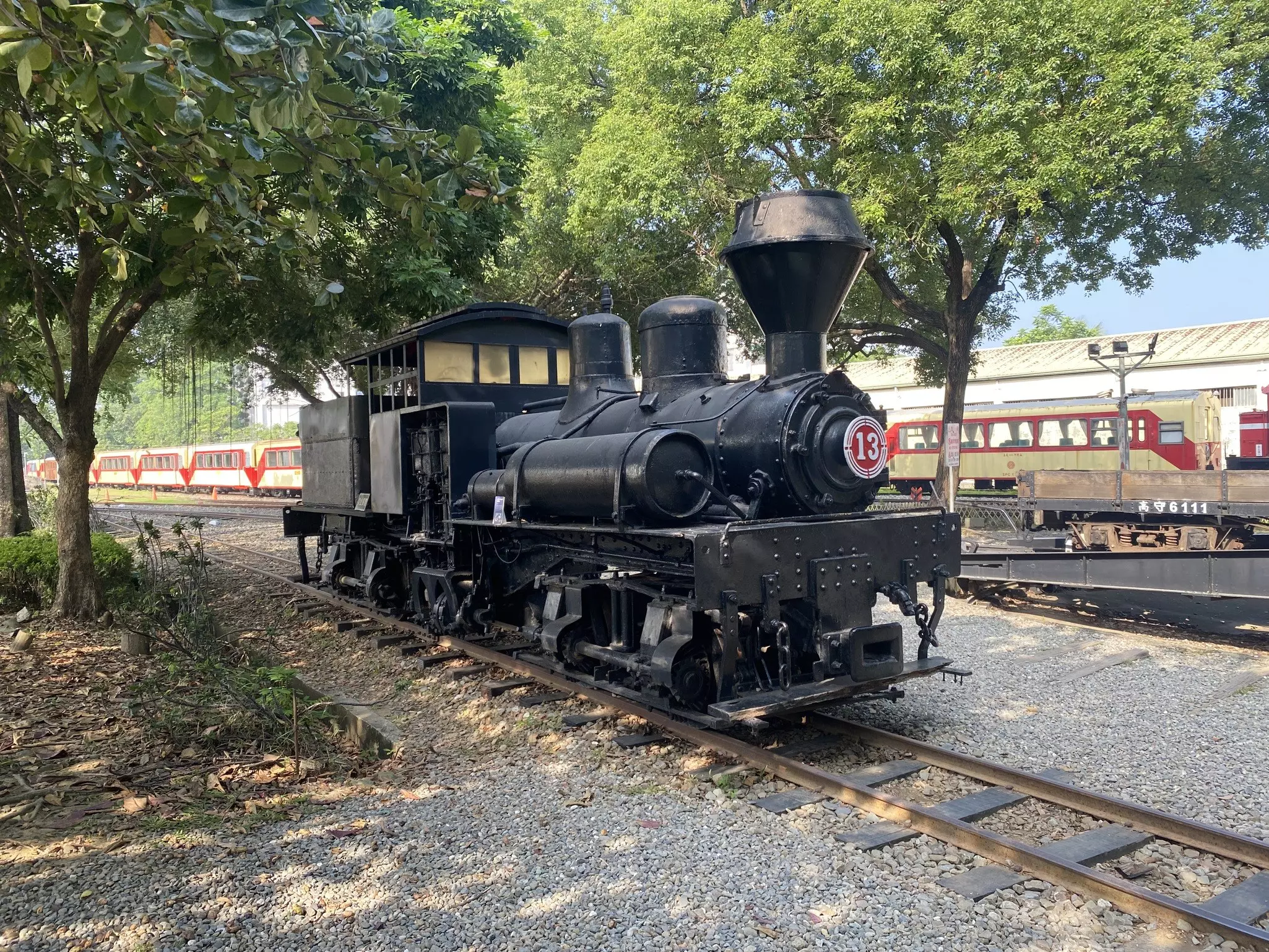 A historic SL13 (circa 1910) steam locomotive at Alishan Forest Railway Garage Park in Chiayi © Brian Healy