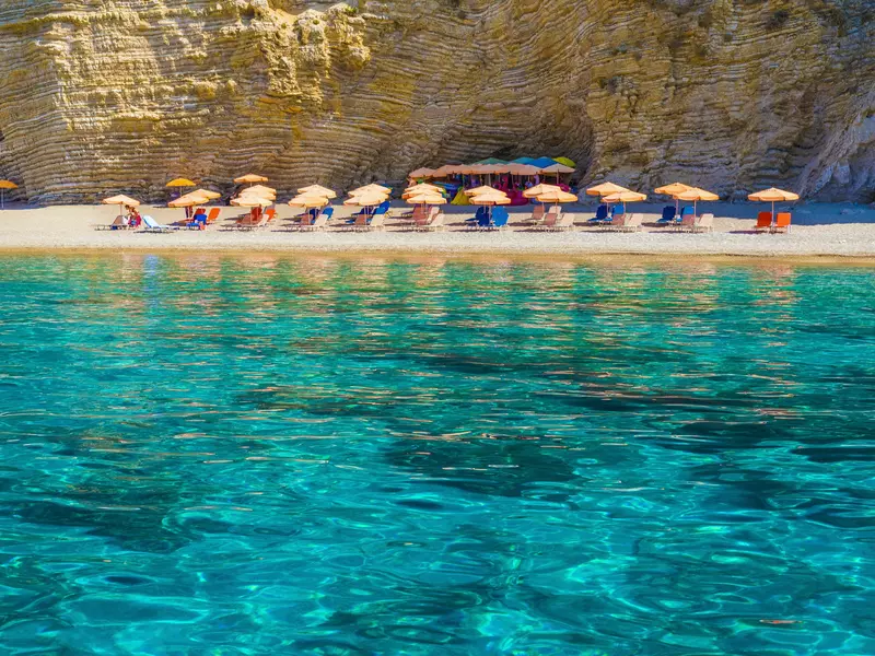 Paradise beach, Ionian sea coast, Corfu island, Greece  License Type: media  Download Time: 2023-01-11T03:27:11.000Z  User: aomi.ito_lonelyplanet  Is Editorial: No  purchase_order:   