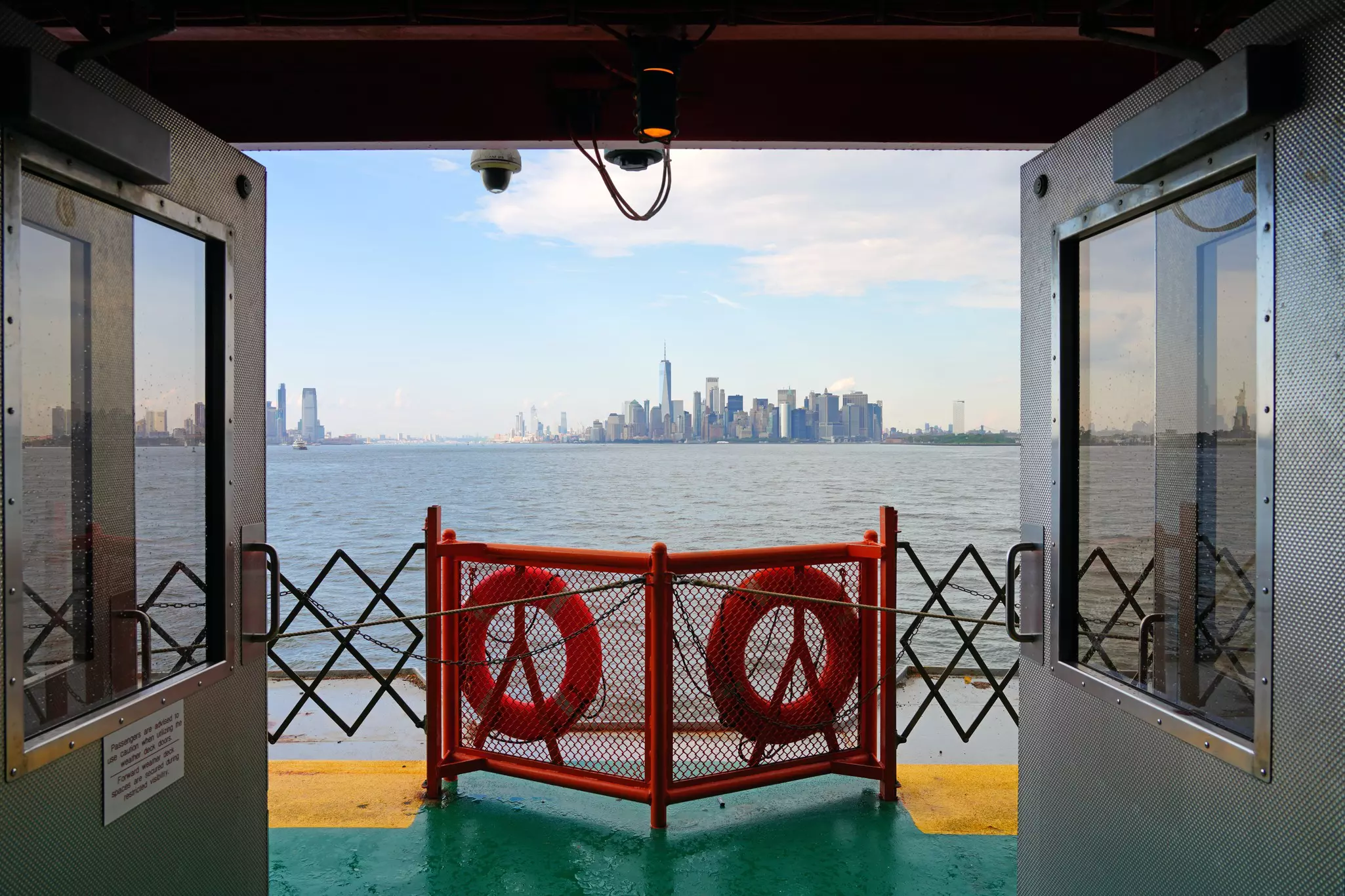 View from the Staten Island Ferry. EQRoy/Shutterstock