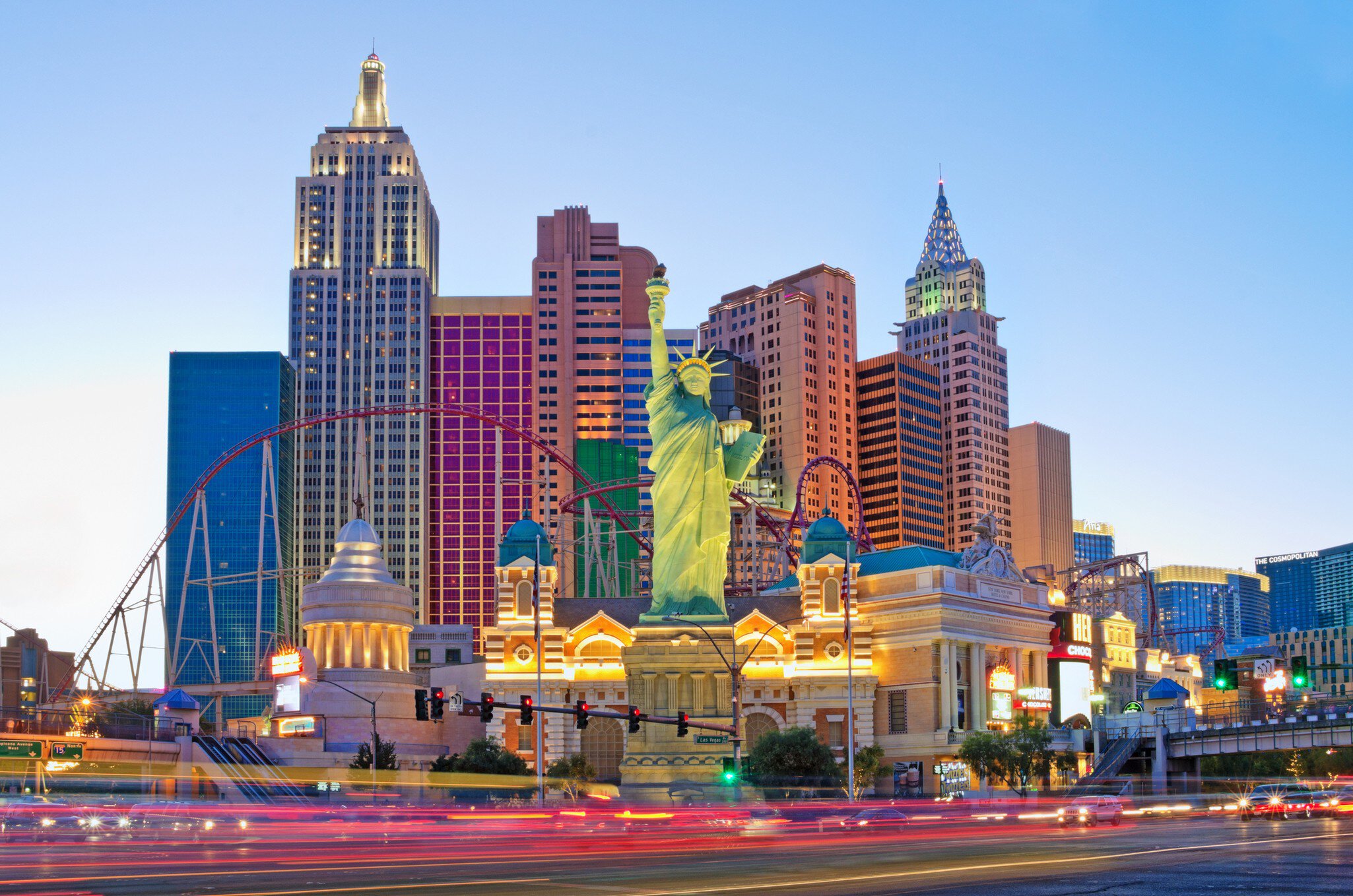 New York-New York hotel casino and replica of the Statue of Liberty located on the Las Vegas Strip in Las Vegas, Nevada.
Las Vegas, USA - May 28, 2017: New York-New York hotel casino and replica of the Statue of Liberty located on the Las Vegas St...