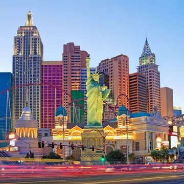 New York-New York hotel casino and replica of the Statue of Liberty located on the Las Vegas Strip in Las Vegas, Nevada.
Las Vegas, USA - May 28, 2017: New York-New York hotel casino and replica of the Statue of Liberty located on the Las Vegas St...