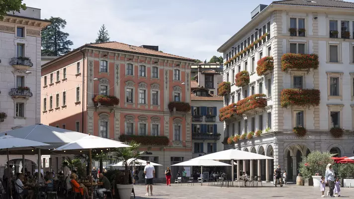 Piazza della Riforma in Lugano