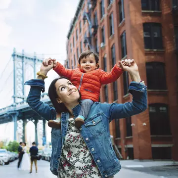 USA, New York, New York City, Mother and baby in Brooklyn with Manhattan Bridge in the background
995486514
Human Body Part, Trust, Adult, Contented Emotion, Suspension Bridge, Baby - Human Age, Color Image, Tourism, Positive Emotion, Parent, Manhattan Bridge, Cheerful, Confidence, Happiness, Women, New York City, Photography, New York State, Human Joint, Wanderlust, Built Structure, City, Outdoors, USA, Metropolis, Caucasian Ethnicity, Travel, Mother, On The Move, Childhood, 6-11 Months, Sitting, Family, Bonding, Passenger, Portrait, Architecture, Journey, Laughing, Bridge - Built Structure, Toothy Smile, Females, People, Carrying On Shoulders, House, Raising Arms, Cute, City Break, Globetrotter, Single Mother, Mid Adult, Shoulder, Brooklyn - New York, Joy, Travel Destinations, Horizontal, Mid Adult Women, Daughter, Brooklyn, Togetherness, Copy Space, Child, Baby Girls, Building, Bridge, One Parent, Smiling, 30-34 Years, Carrying, Goal, 30-39 Years