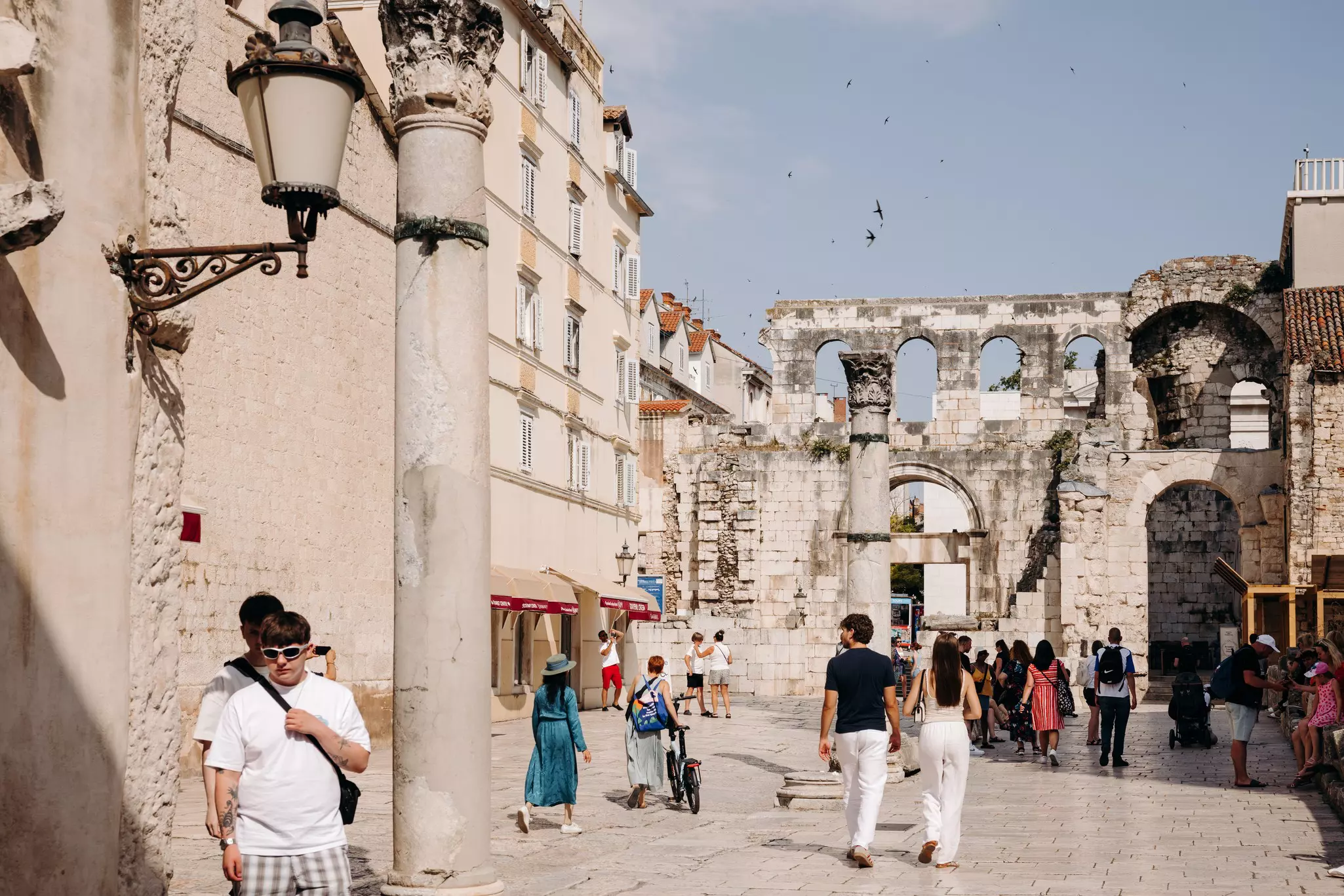 Ruins in Split's city center