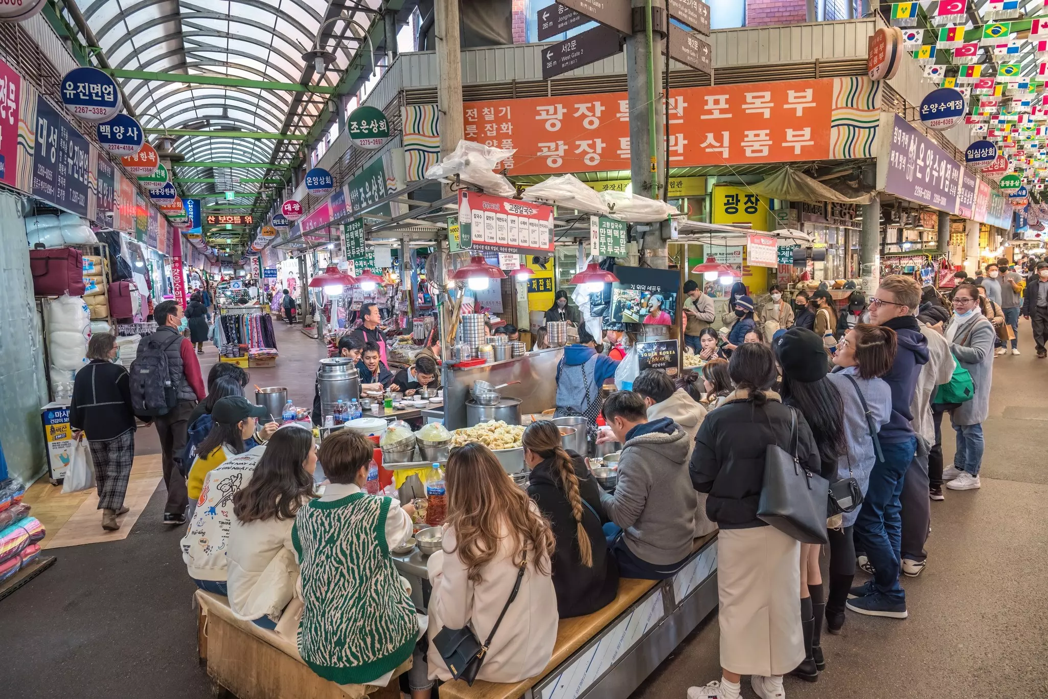 Gwangjang Market, Seoul, South Korea.