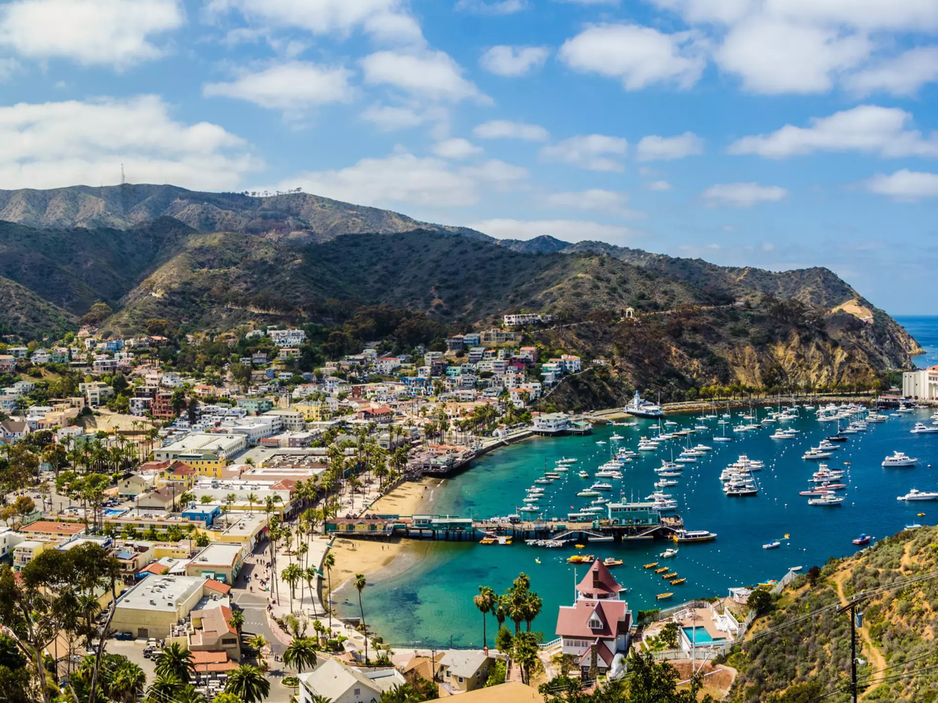 The harbor at Catalina Island, California. Chris Grant/Shutterstock
