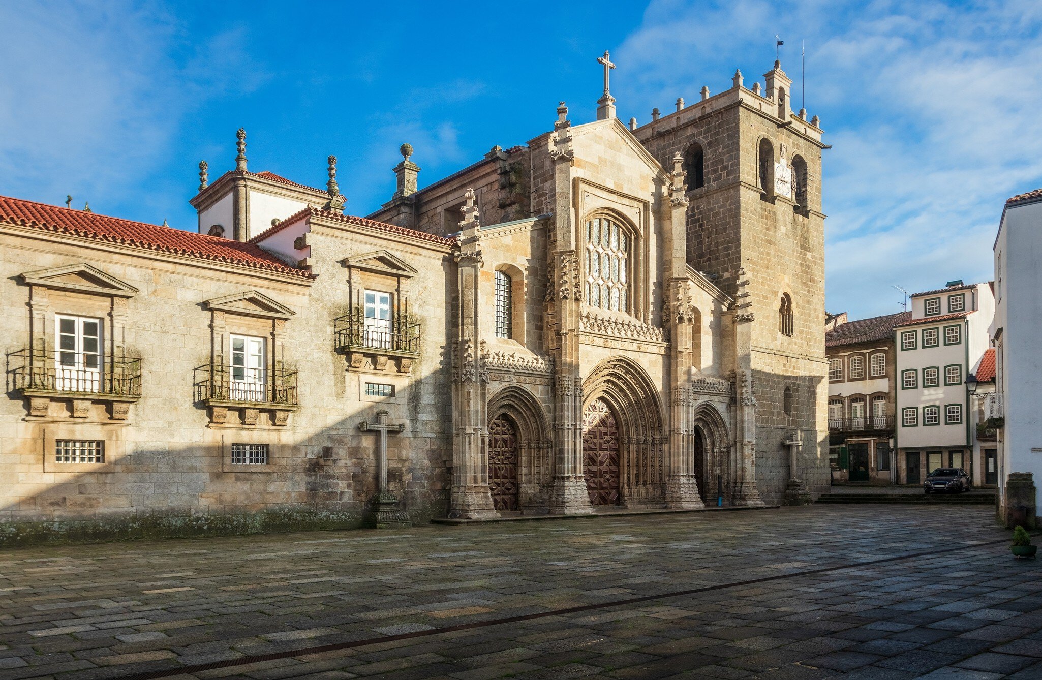 Exterior view of the Sé de Lamego in Portugal.