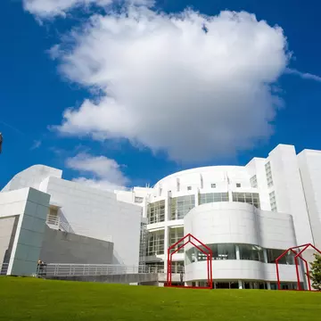 August 4, 2014: Exterior of the High Museum of Art on Peachtree Street in Midtown Atlanta.