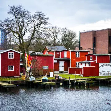 Fiskehoddorna in Malmö is the largest marketplace for fishermen and fishmongers in the Skåne region