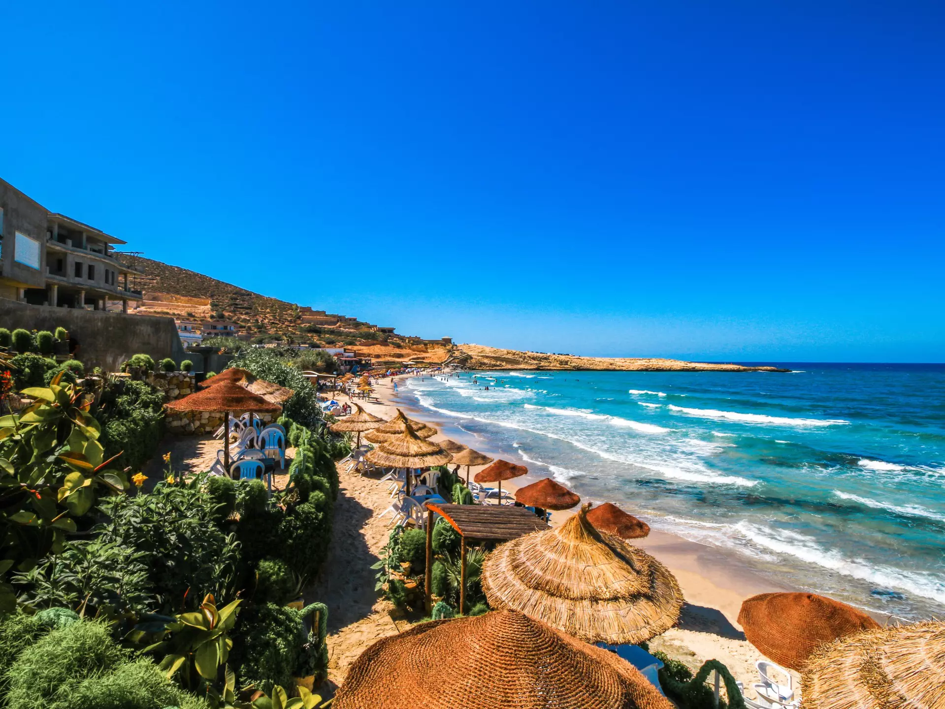 Wonderful landscape of the Tunisian beach. Taken at Hammamet, Tunisia.Wonderful destination for vacations!, License Type: media, Download Time: 2025-12-03T18:59:58.000Z, User: katelyn.perry_lonelyplanet, Editorial: false, purchase_order: 65050 - Digital Destinations and Articles, job: wip, client: wip, other: Katelyn Perry