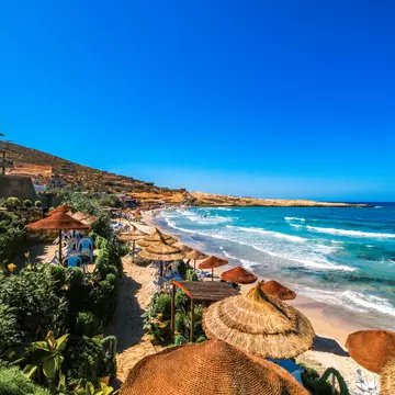 Wonderful landscape of the Tunisian beach. Taken at Hammamet, Tunisia.Wonderful destination for vacations!, License Type: media, Download Time: 2025-12-03T18:59:58.000Z, User: katelyn.perry_lonelyplanet, Editorial: false, purchase_order: 65050 - Digital Destinations and Articles, job: wip, client: wip, other: Katelyn Perry