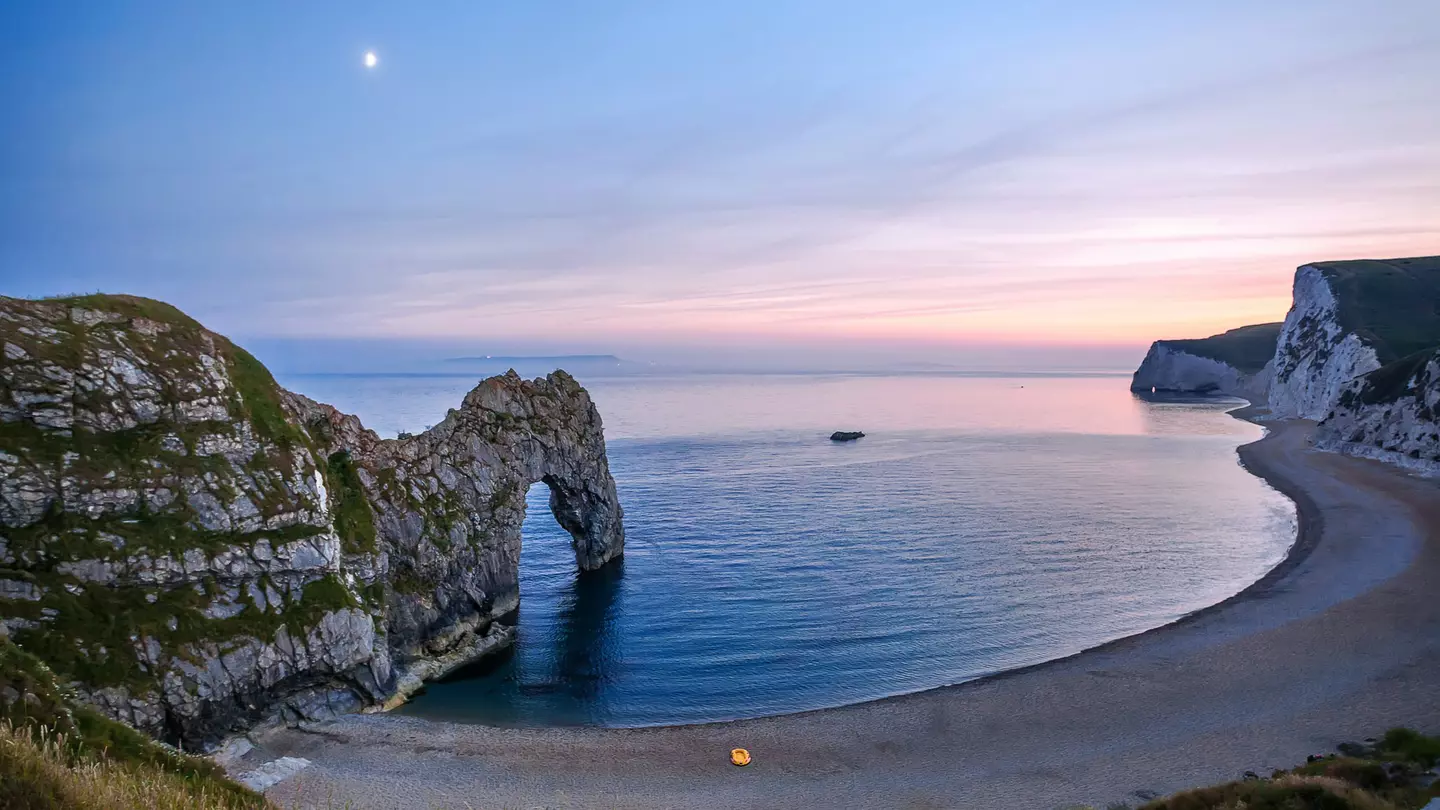 Durdle Door on  Jurassic Coast in Dorset, England, UK