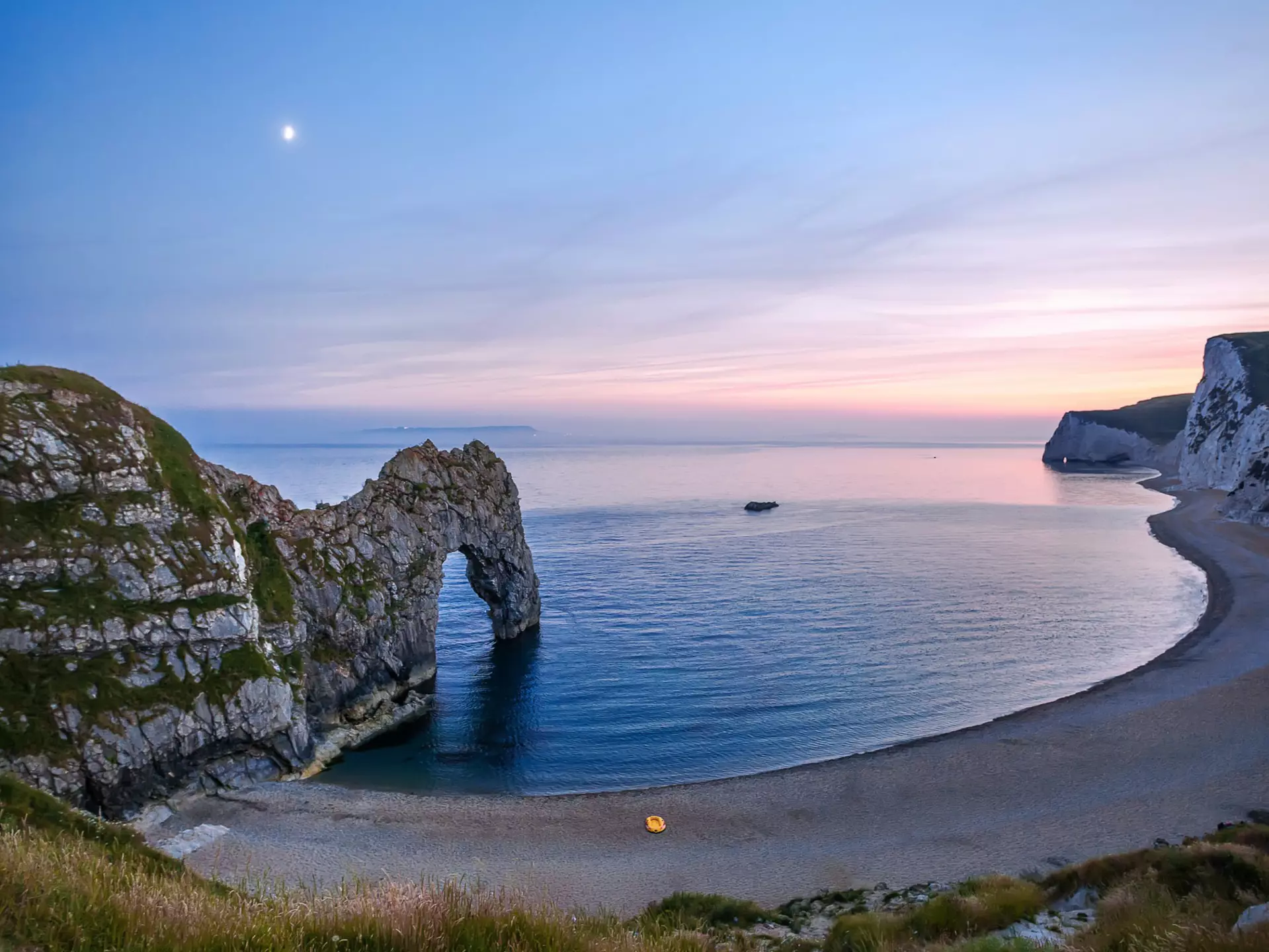 Durdle Door on  Jurassic Coast in Dorset, England, UK
