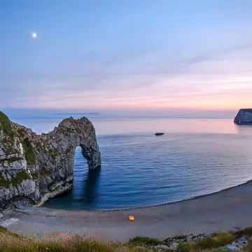 Durdle Door on  Jurassic Coast in Dorset, England, UK