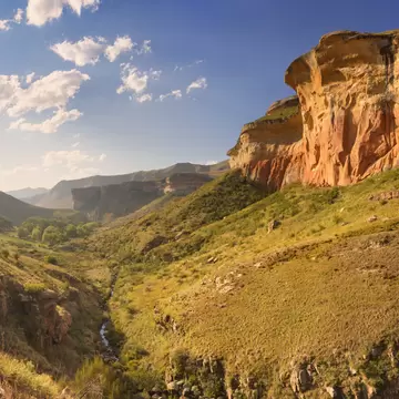 The Golden Gate Highlands National Park in South Africa photographed in late afternoon sunlight.