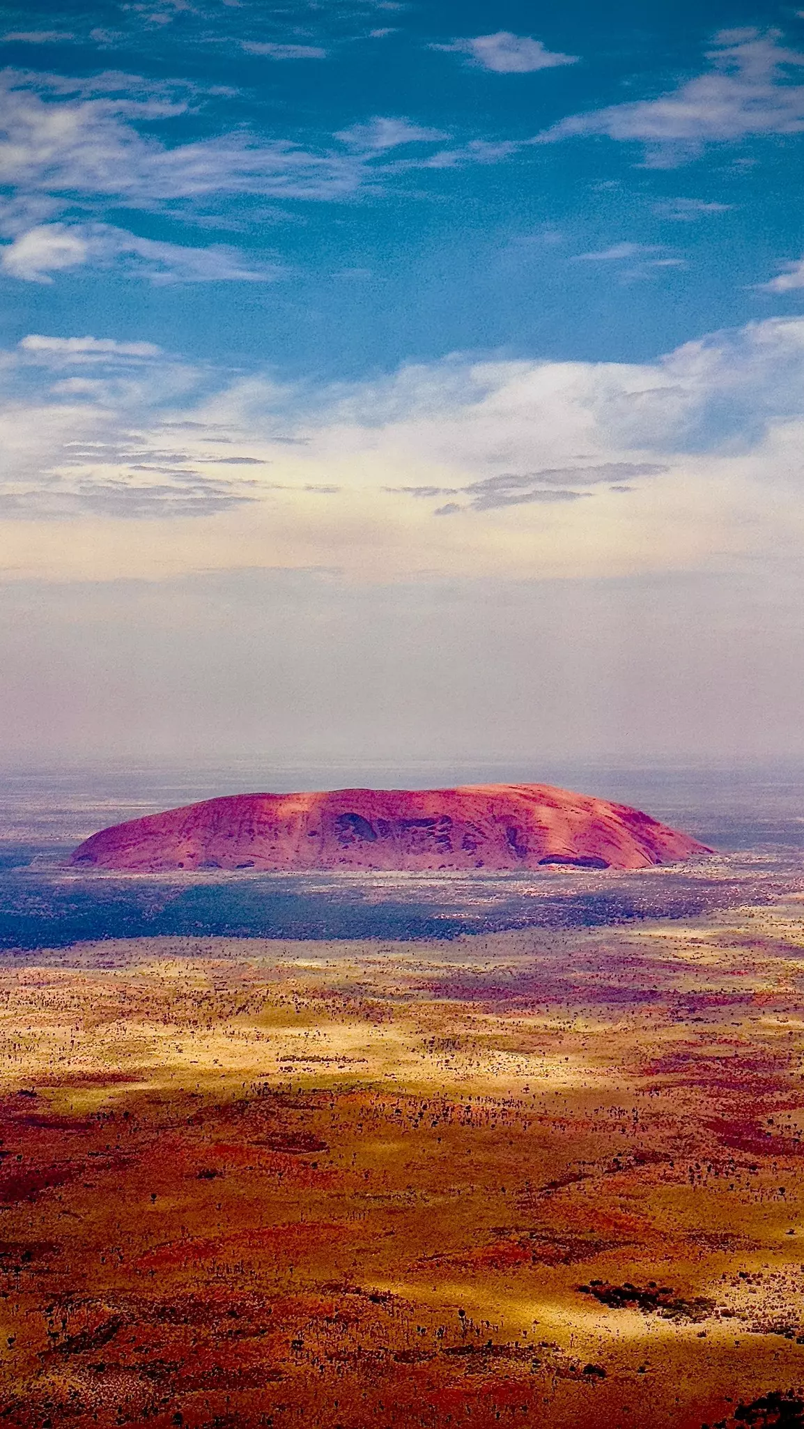 Uluru from the sky