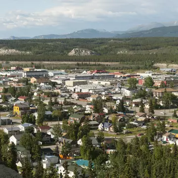 Whitehorse from above