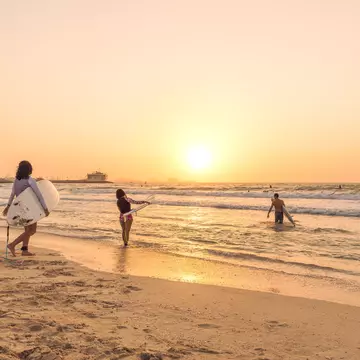 Dubai,UAE - October 04 2017: Three Surfers go into the sea from beach to catch a wave with Burj Al Arab hotel in background around sunset, Dubai, UAE.
1044399664
Water's Edge, United Arab Emirates, Travel, Landscape - Scenery, Light - Natural Phenomenon, Photography, Silhouette, Friendship, Yellow, Exploration, Backgrounds, Sun, Sunset, City, Fun, Gold Colored, Dubai, Architecture, Wave - Water, Orange Color, Sunrise - Dawn, amazing landscape, EDITORIAL USE ONLY, Recreational Pursuit, Athlete, Three People, Sport, Middle East, Road Trip, Persian Gulf Countries, Beach, Water, Surf, Sand, Beauty, Nature, Summer, People, Vacations, Luxury, Travel Destinations, Horizontal, Outdoors, Surfing, Coastline, Tranquility, India, Sea