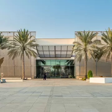 Abu Dhabi, United Arab Emirates, October 7, 2018: Manarat Al Saadiyat.Manarat, a high-tech center for interactive, local cultural displays & international exhibitions, plus theater.  License Type: media  Download Time: 2023-11-20T02:04:02.000Z  User: mvm_lonelyplanet  Is Editorial: Yes  purchase_order:   