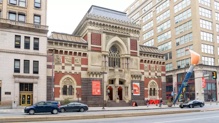 Philadelphia, PA, USA - November 4, 2023: Pennsylvania Academy of the Fine Arts on North Broad Street in Philadelphia, PA, USA. , License Type: media, Download Time: 2025-12-18T22:19:41.000Z, User: bhealy950, Editorial: true, purchase_order: 65050 - Digital Destinations and Articles, job: Lonely Planet Online Editorial, client: Best USA exhibitions in 2026, other: Brian Healy