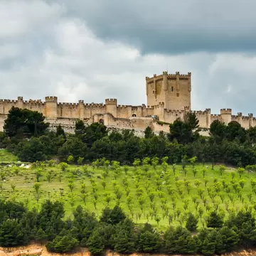 Penafiel Castle, Valladolid Province, Castile-Leon (Spain); Shutterstock ID 437637895;