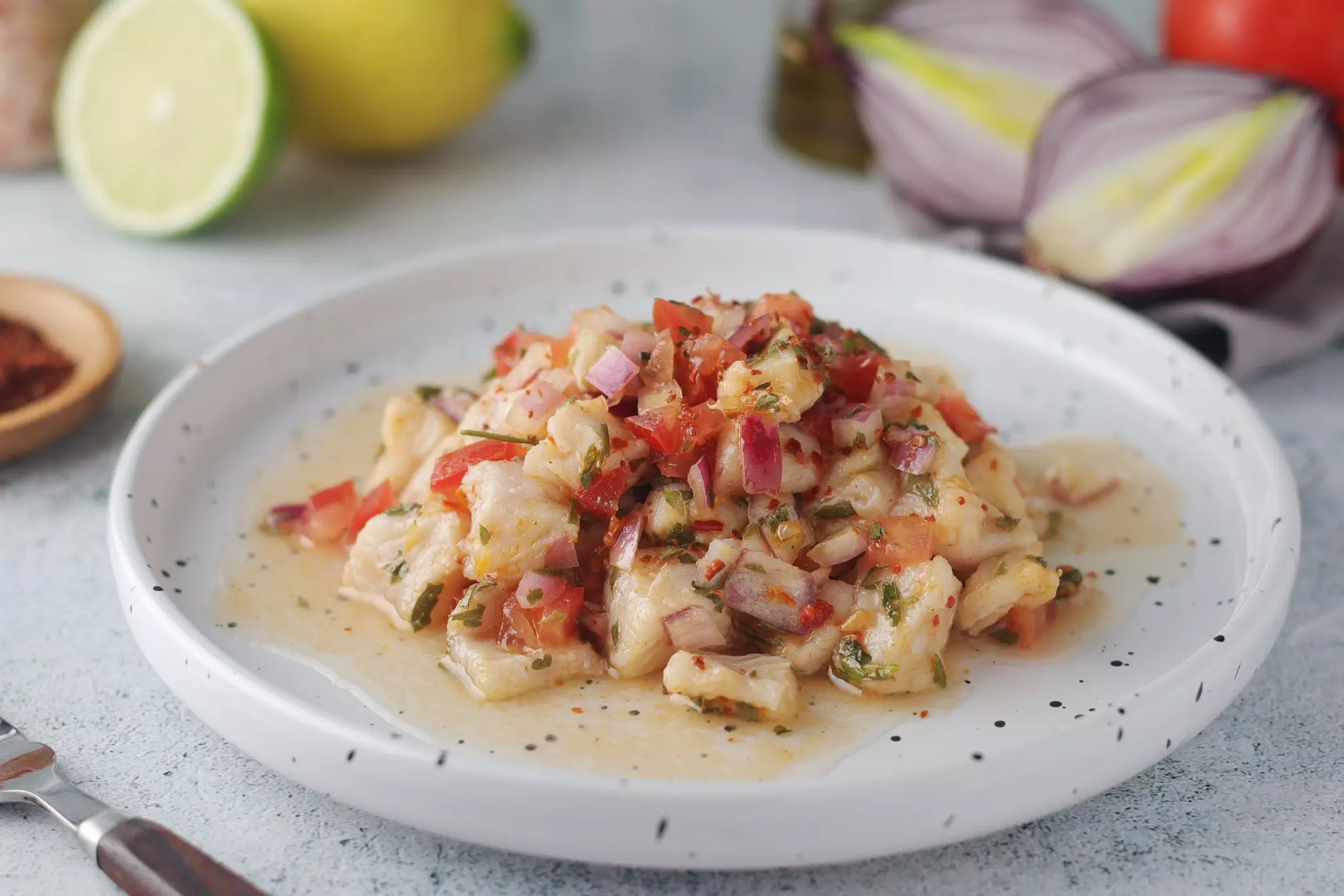 Ceviche, a fish dish of the cuisine of Peru