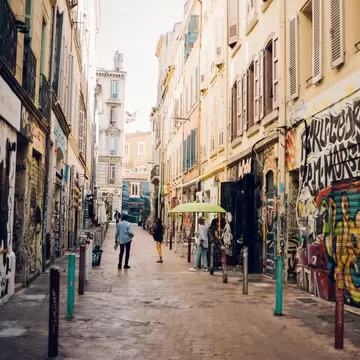 Cours Julien neighborhood in Marseille, France.