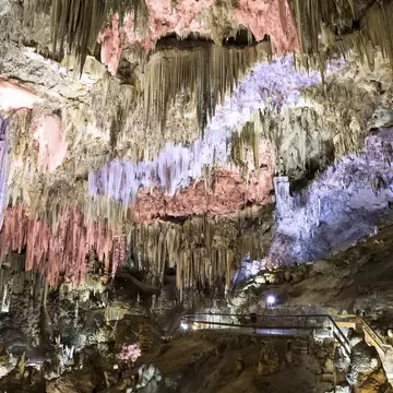 Interior of Natural Cave in Andalusia, Spain