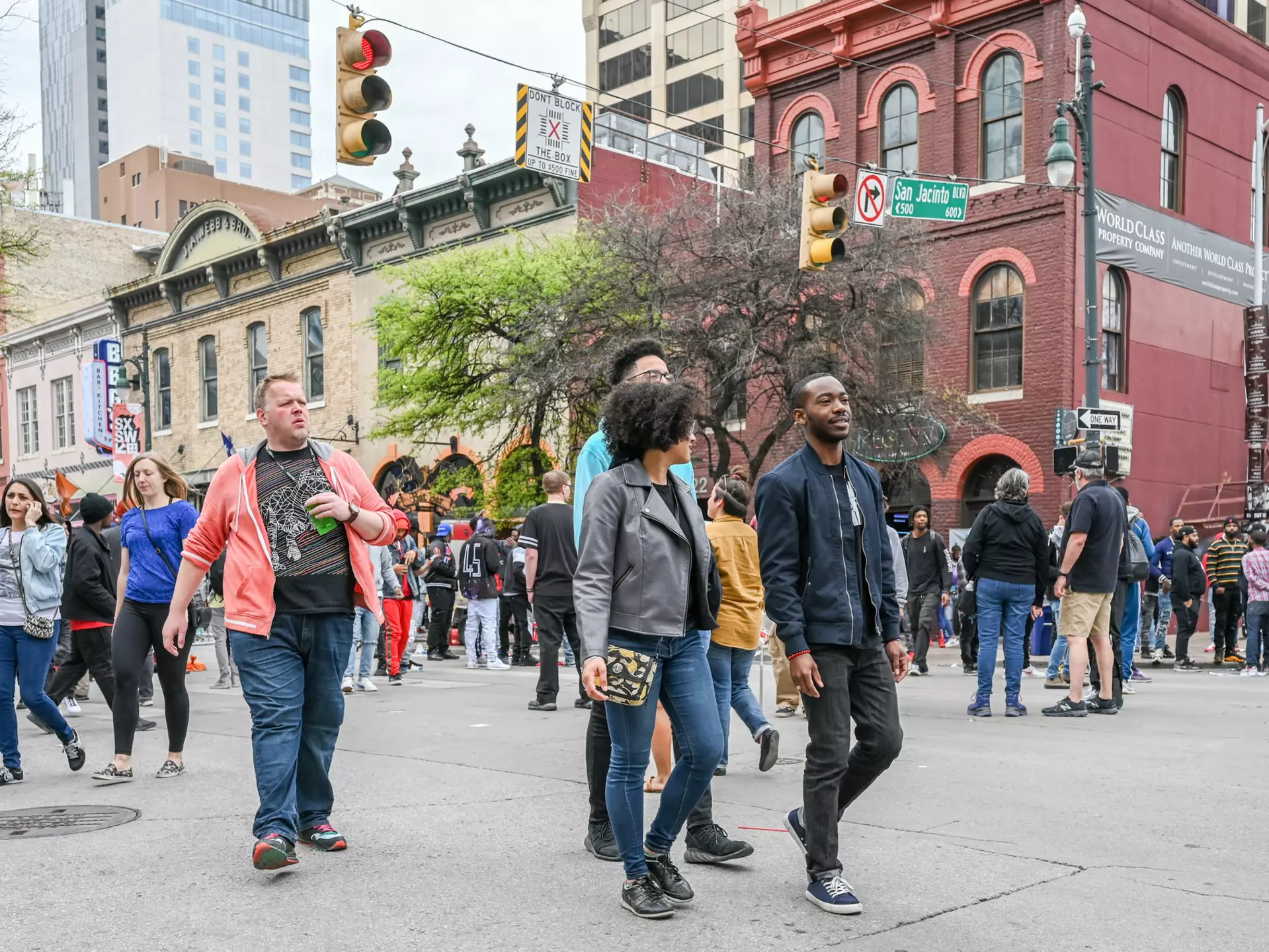 AUSTIN, TEXAS, USA - March 16, 2019: People crowd Sixth Street in Austin Texas during SXSW festival in March 2019. This historic street is famous for its live music bars.  License Type: media  Download Time: 2024-04-12T15:52:47.000Z  User: jennifercarey0150  Is Editorial: Yes  purchase_order:   
